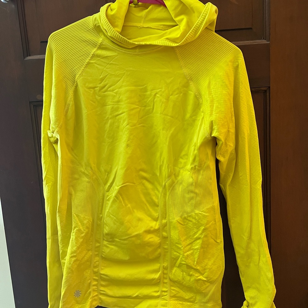 Athleta Yellow Hoodie Sweatshirt